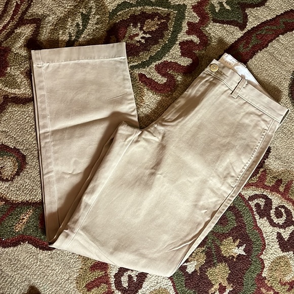 J CREW Size 31W x 30L Flat Front Chino 100% Cotton Comfort Khaki Casual $89 NEW - Picture 4 of 16